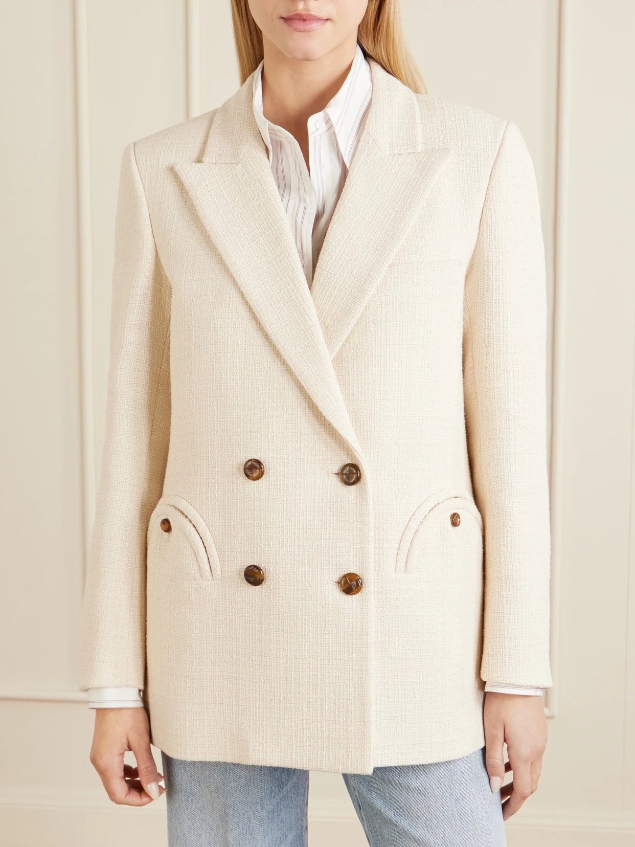 Missy Everynight Cotton-blend Tweed Blazer