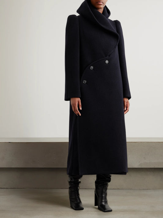 Hooded Wool Coat