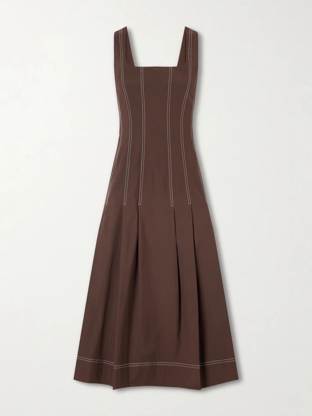 Jolie Cotton-blend Poplin Midi Dress