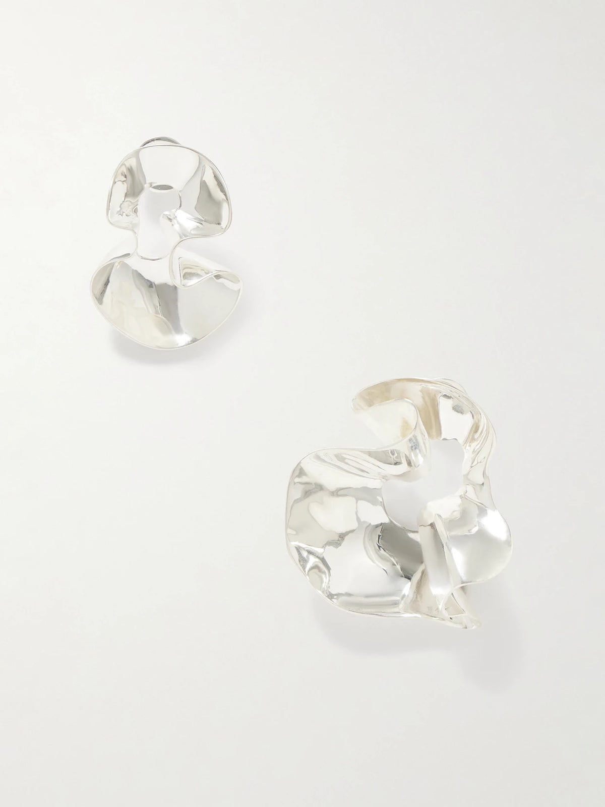 Wave Silver-plated Earrings
