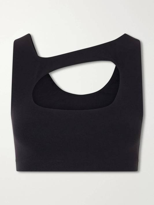 Image of Activewear. Product name - Zenvy Dri-fit Infinasoft Sports Bra in Black colour by brand - Nike