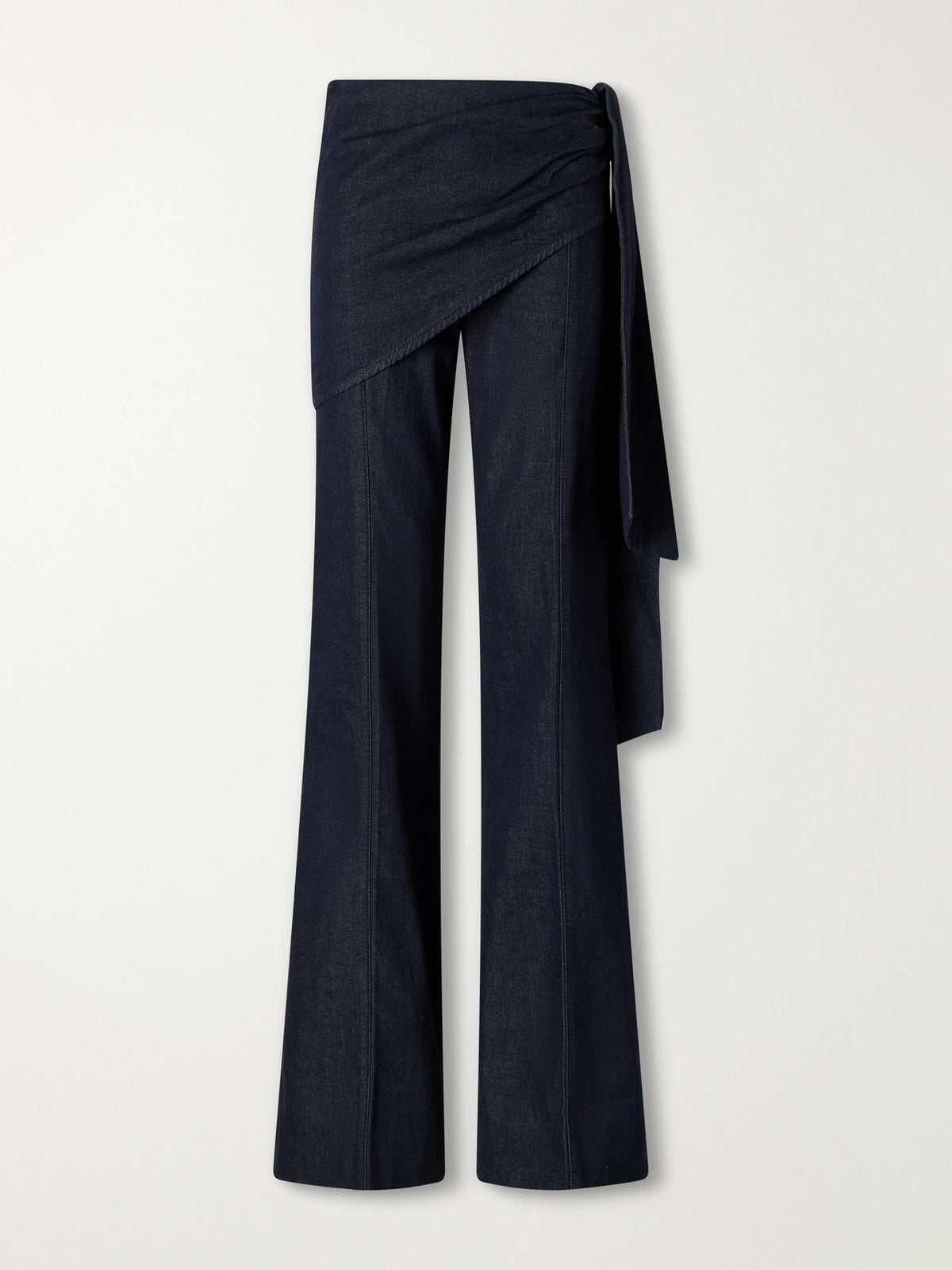 Zimmermann Valiant Draped Flared Jeans
