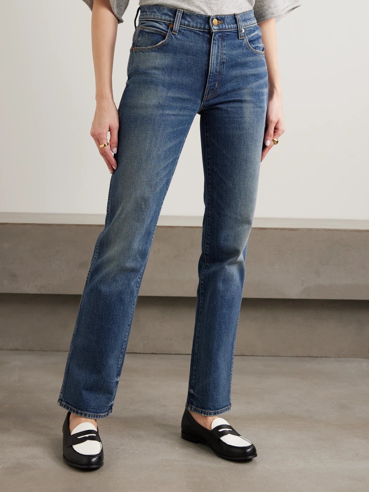 The Freddie Mid-rise Slim-fit Jeans