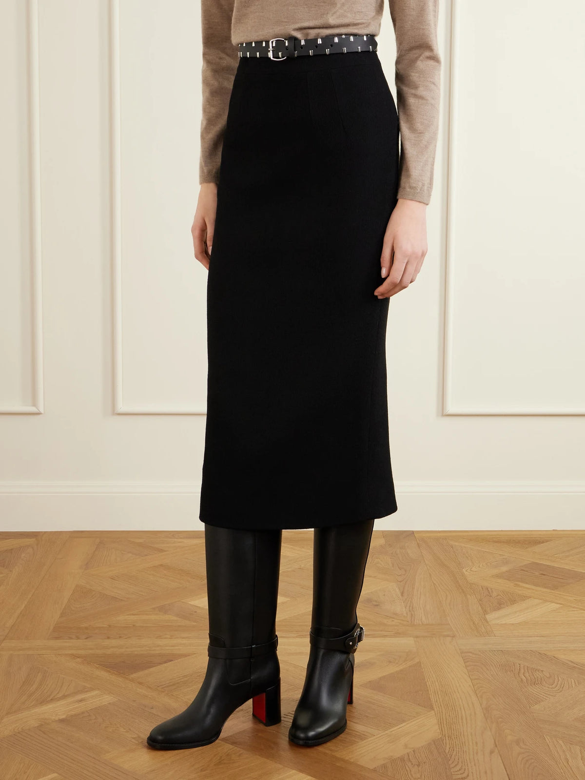 Dianouchette Botta 70 Buckled Leather Knee Boots