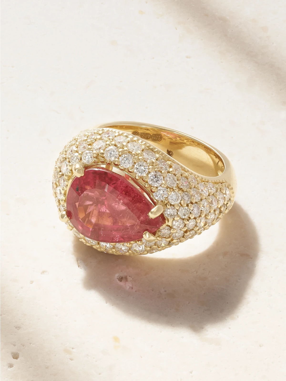 14-karat Gold, Diamond And Tourmaline Ring
