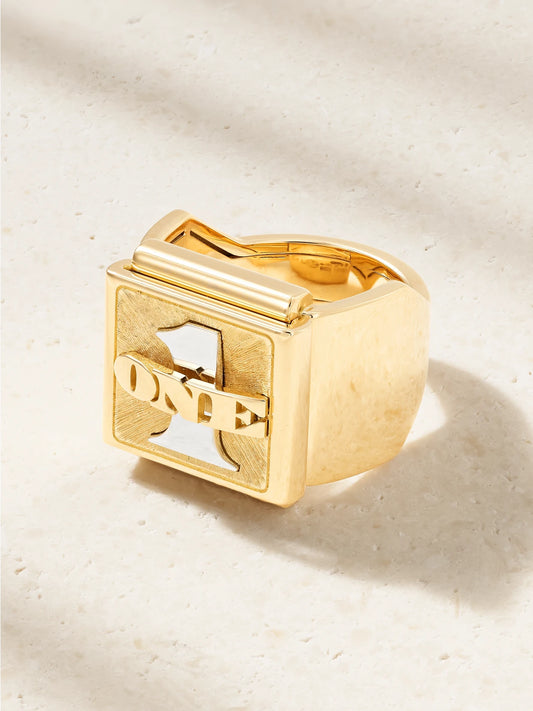 Buck Small 18-karat Yellow And White Gold Ring