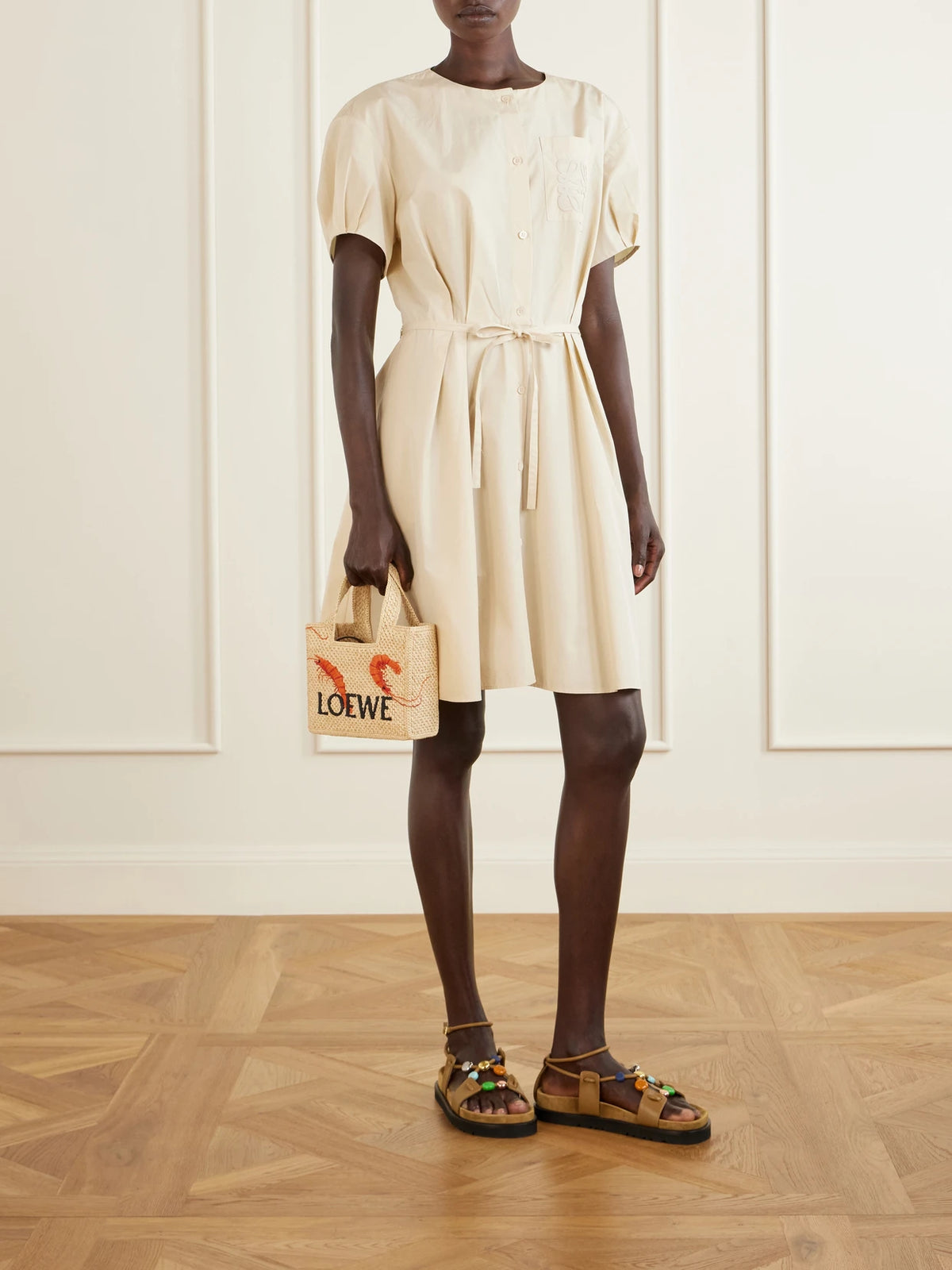 + Paula's Ibiza Embroidered Raffia Tote