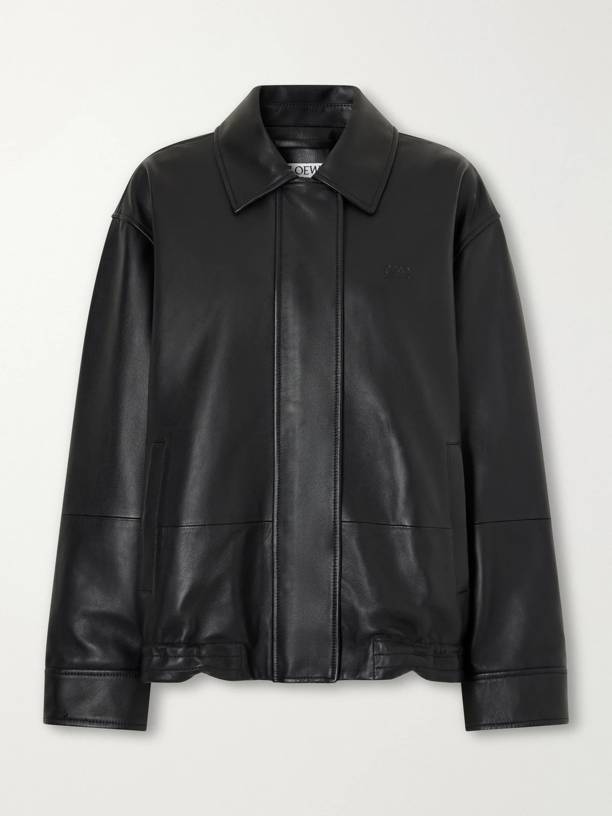LOEWE Logo-debossed Leather Jacket