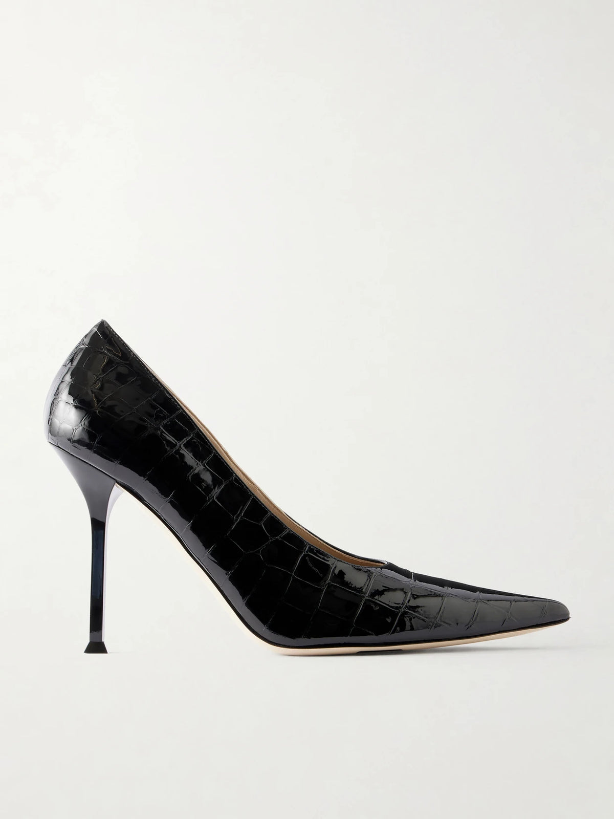 Helix 95 Croc-effect Patent Leather Pumps