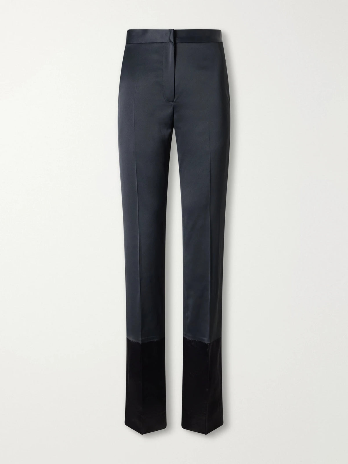 Sharon Wauchob Sue Paneled Satin Straight-leg Pants