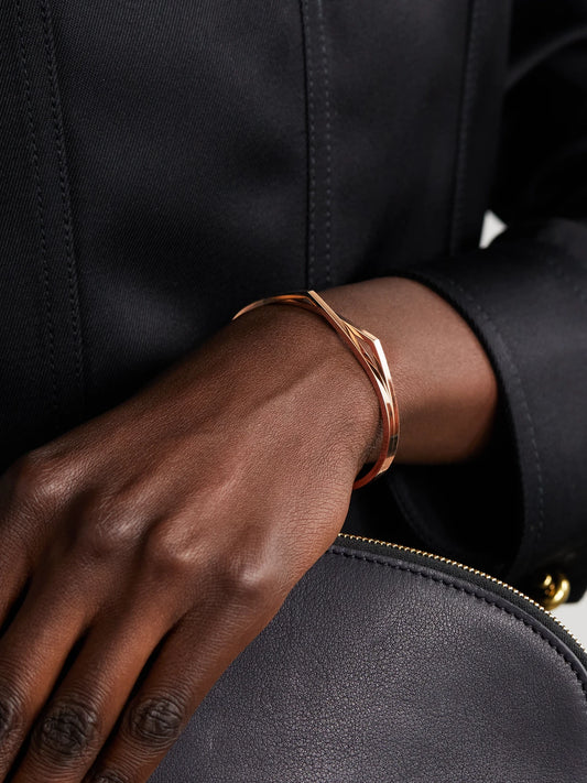 Image of Bracelets. Product name - Antifer 18-karat Rose Gold Bracelet in Multi colour by brand - Repossi
