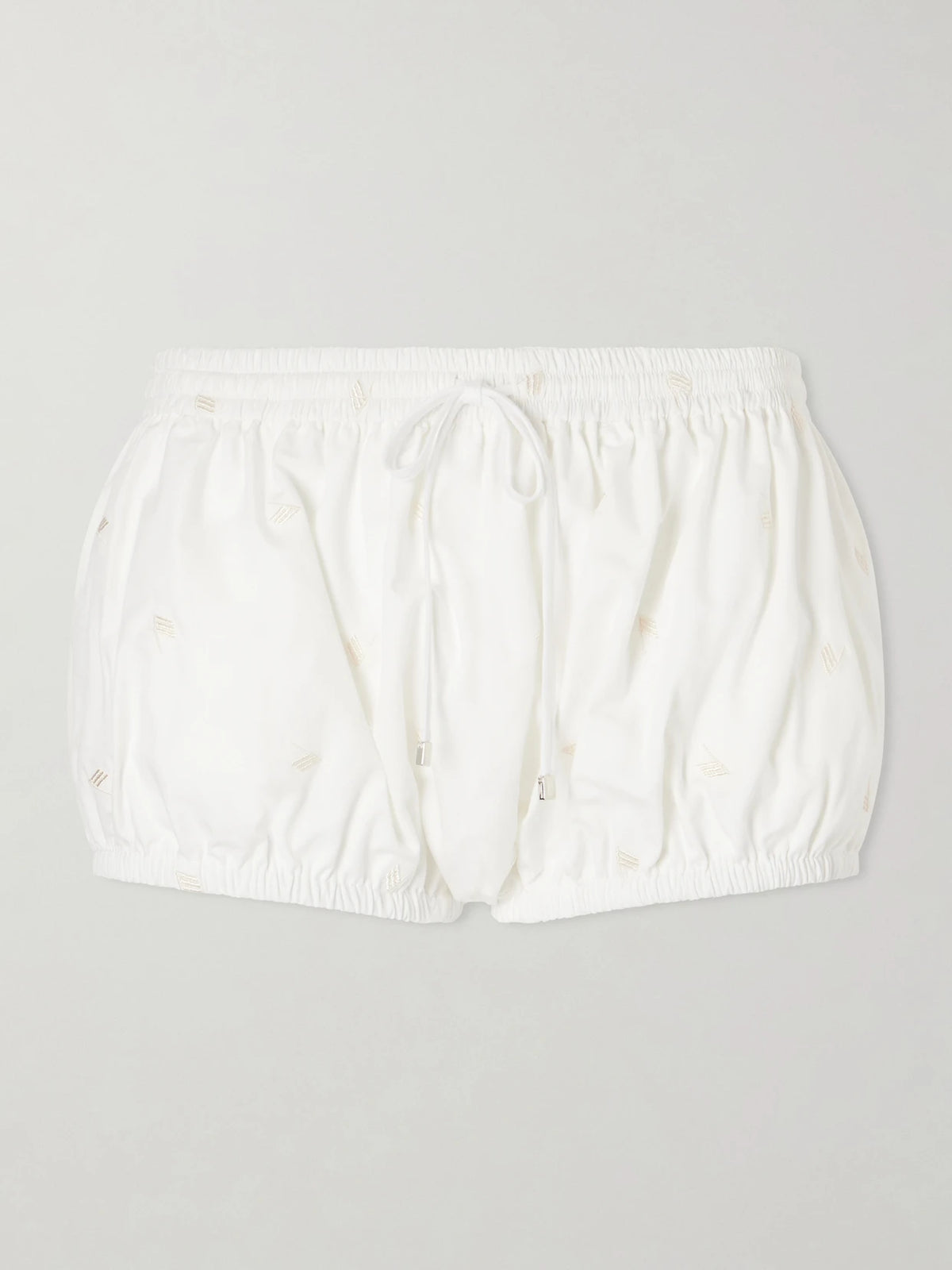 Embroidered Cotton-blend Shorts