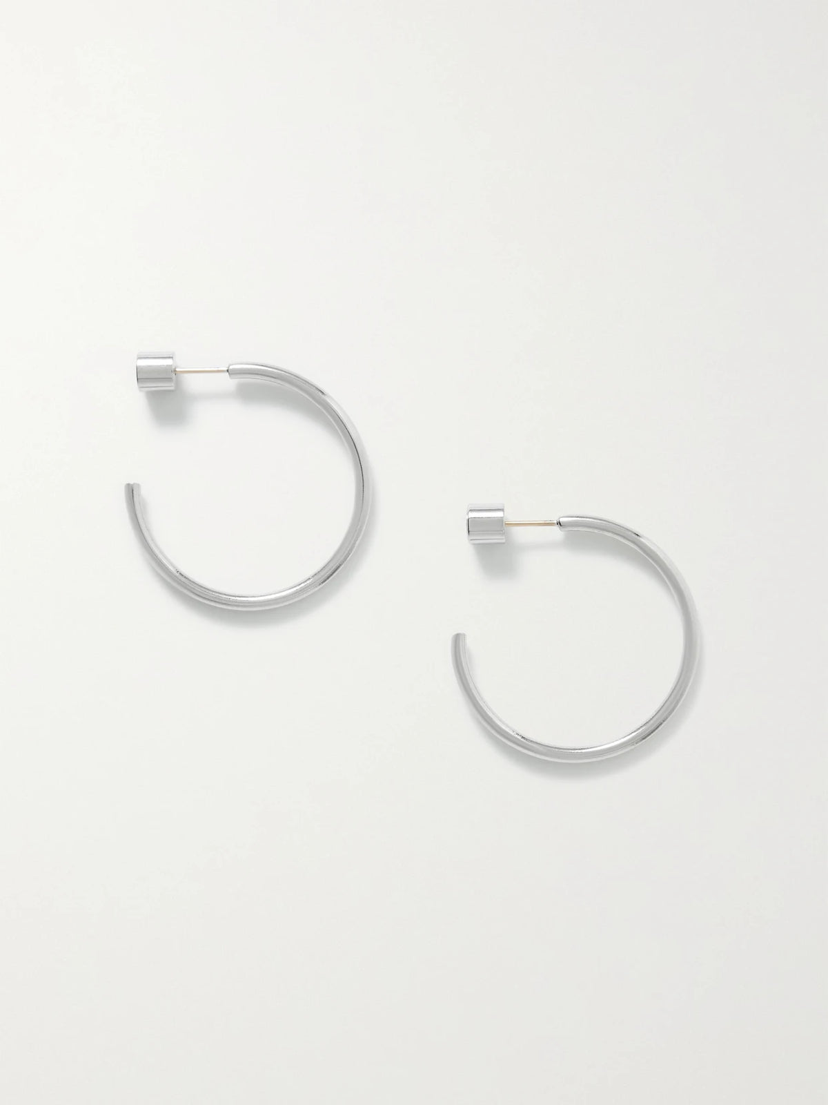 Mini Thread Silver-plated Hoop Earrings