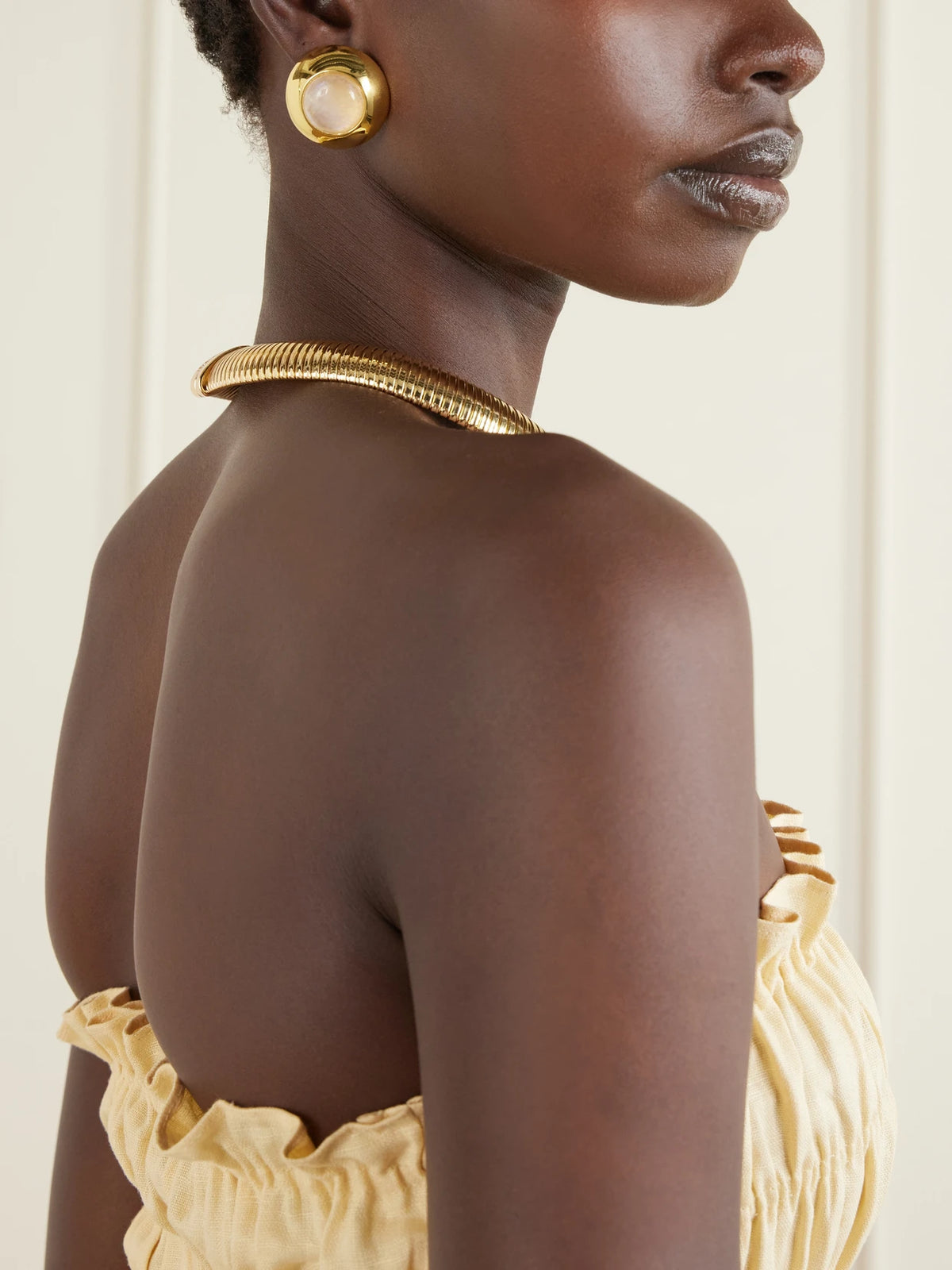 Image of Earrings. Product name - Gold-plated And Moonstone Earrings in Multi colour by brand - Julietta