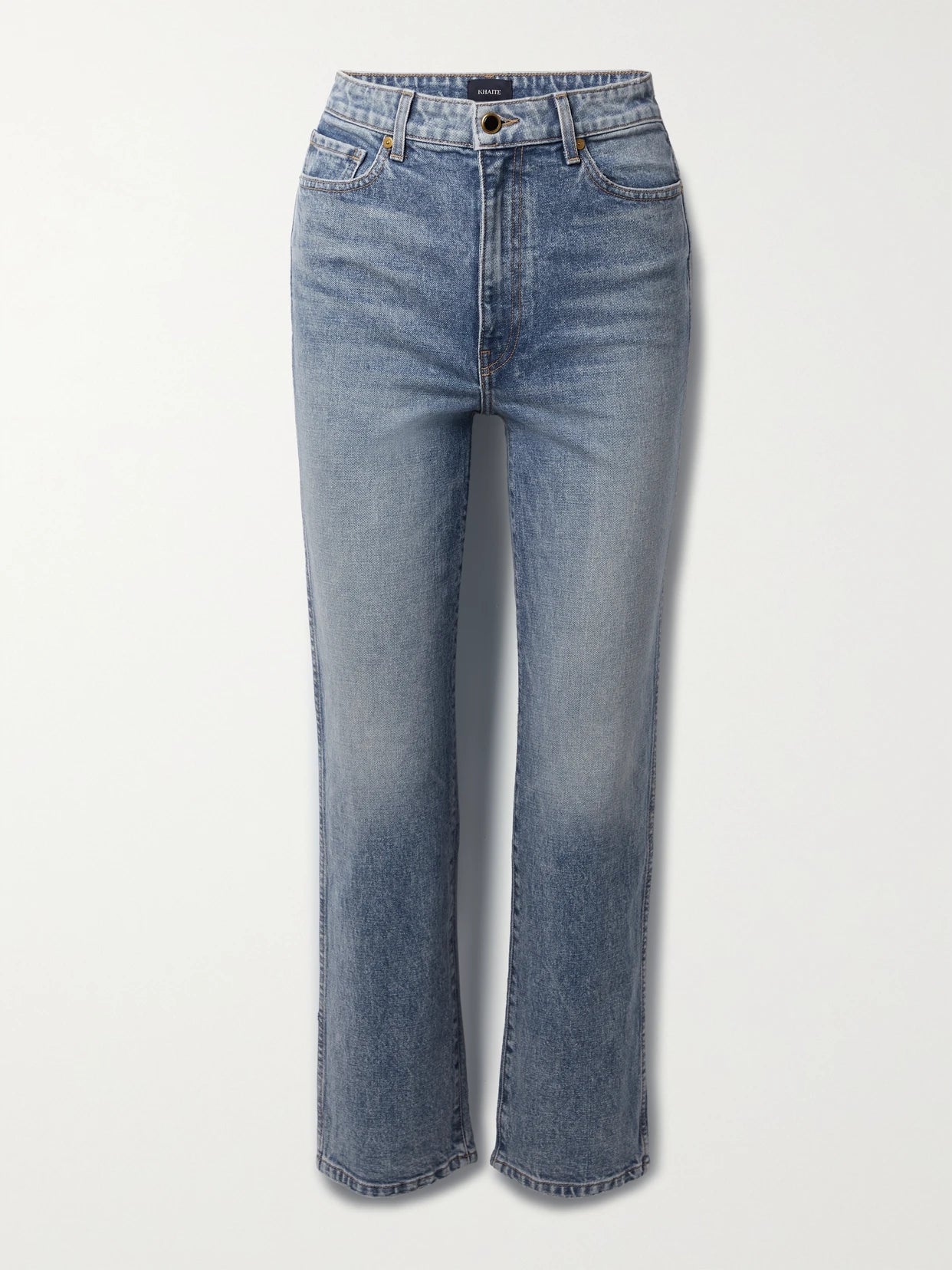 Abigail Stretch Cropped High-rise Straight-leg Jeans