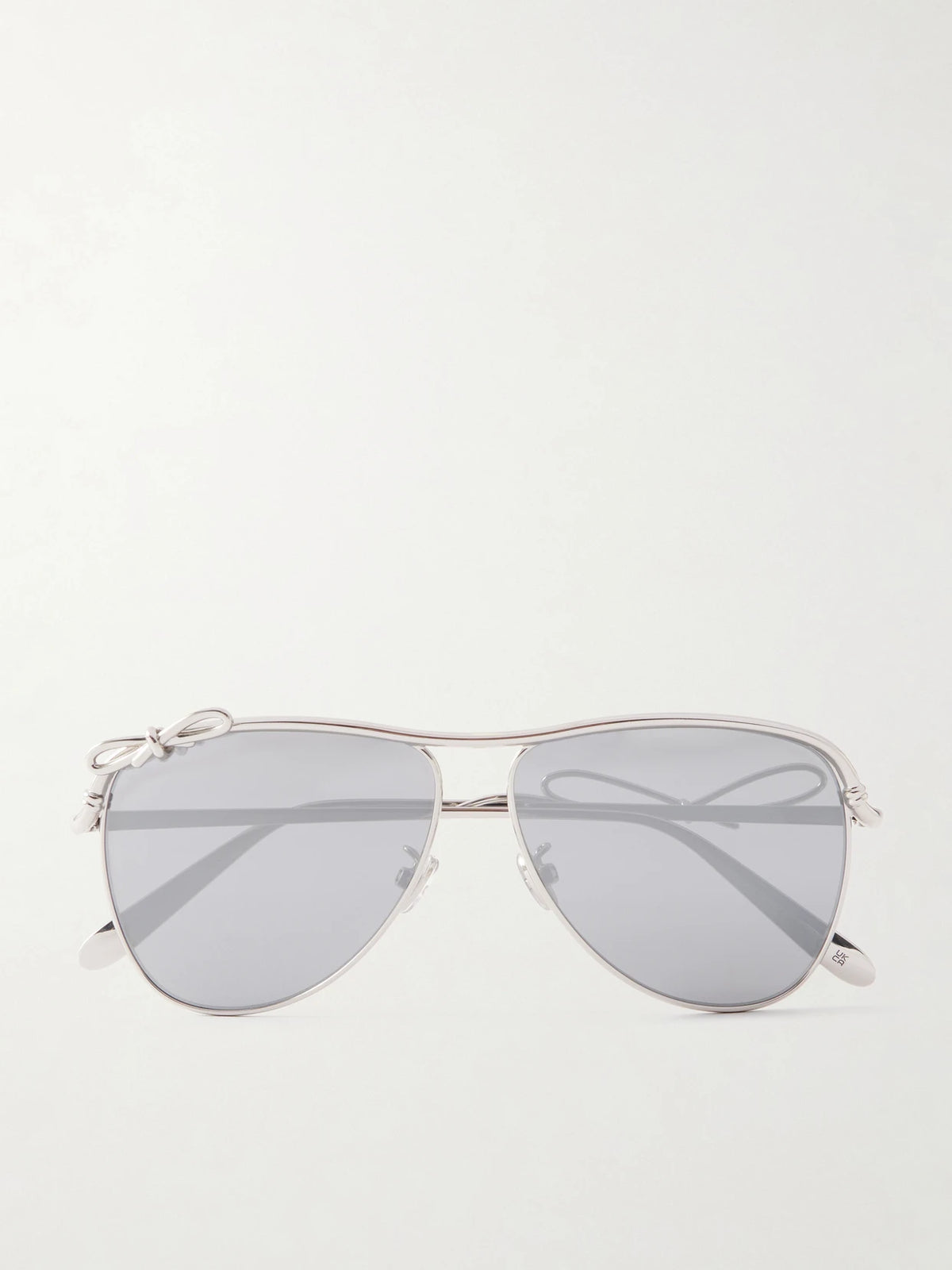 Eyewear Dior Bow A1u Silver-tone Aviator-style Sunglasses