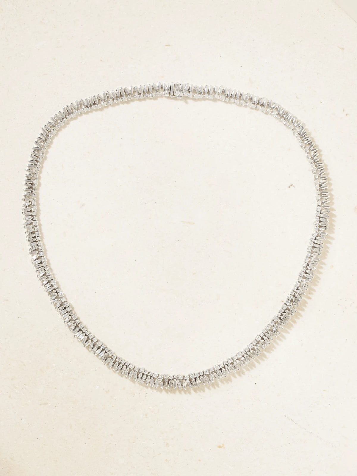 18-karat White Gold Diamond Tennis Necklace