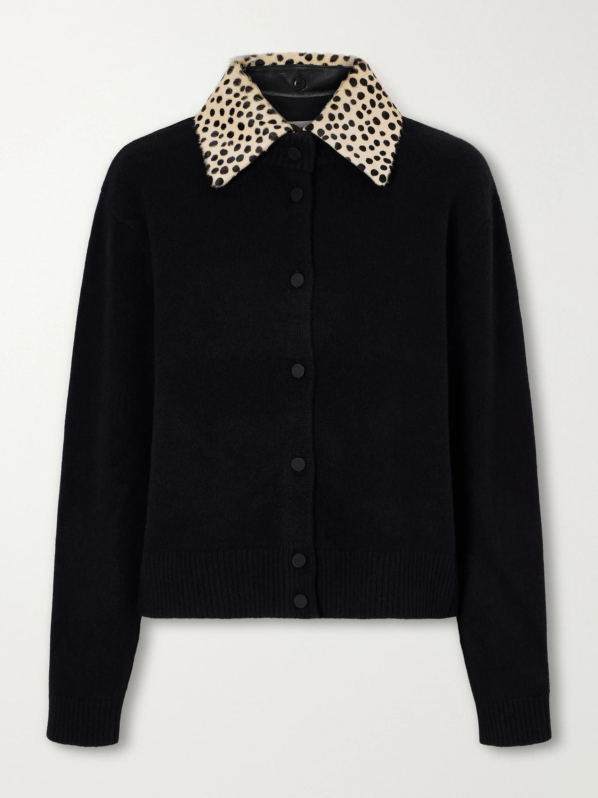 RÓHE Calf Hair-trimmed Wool-blend Cardigan