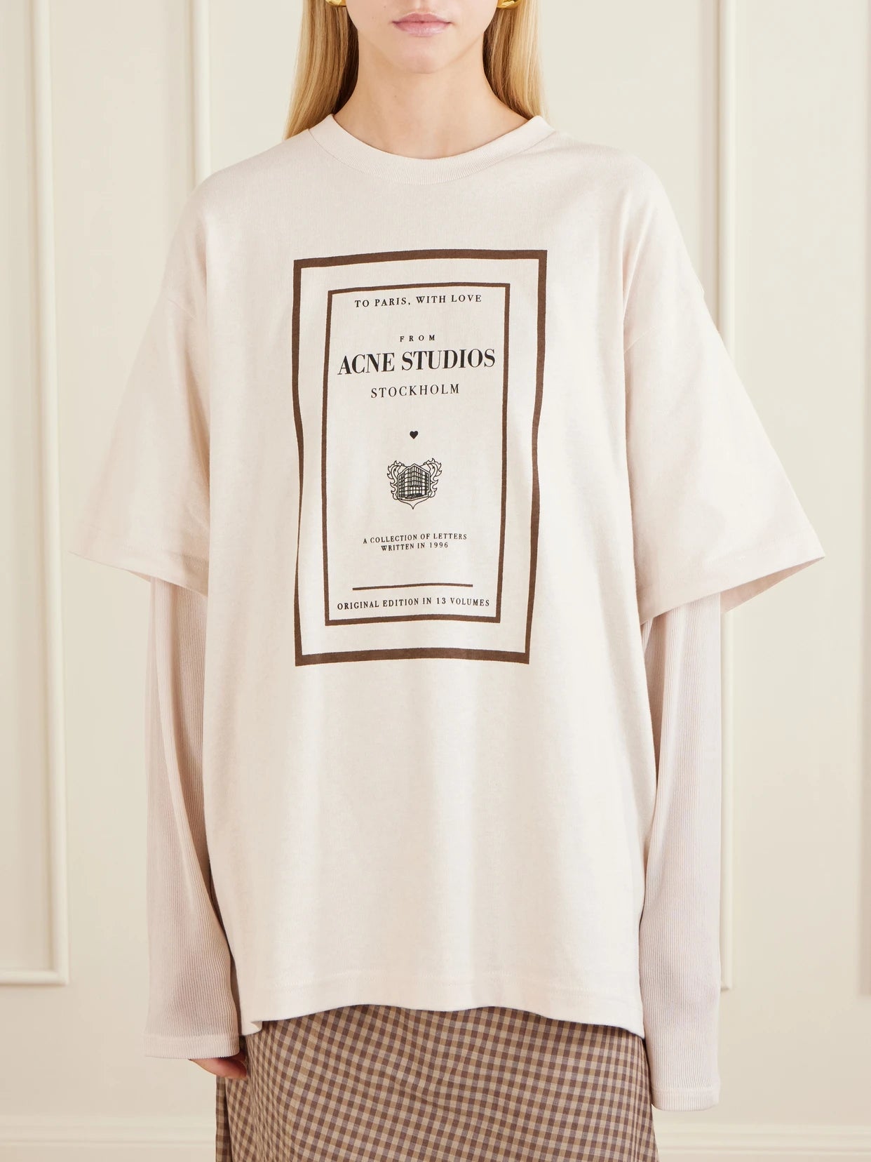 Edra Double Book Cover Printed Cotton-jersey T-shirt