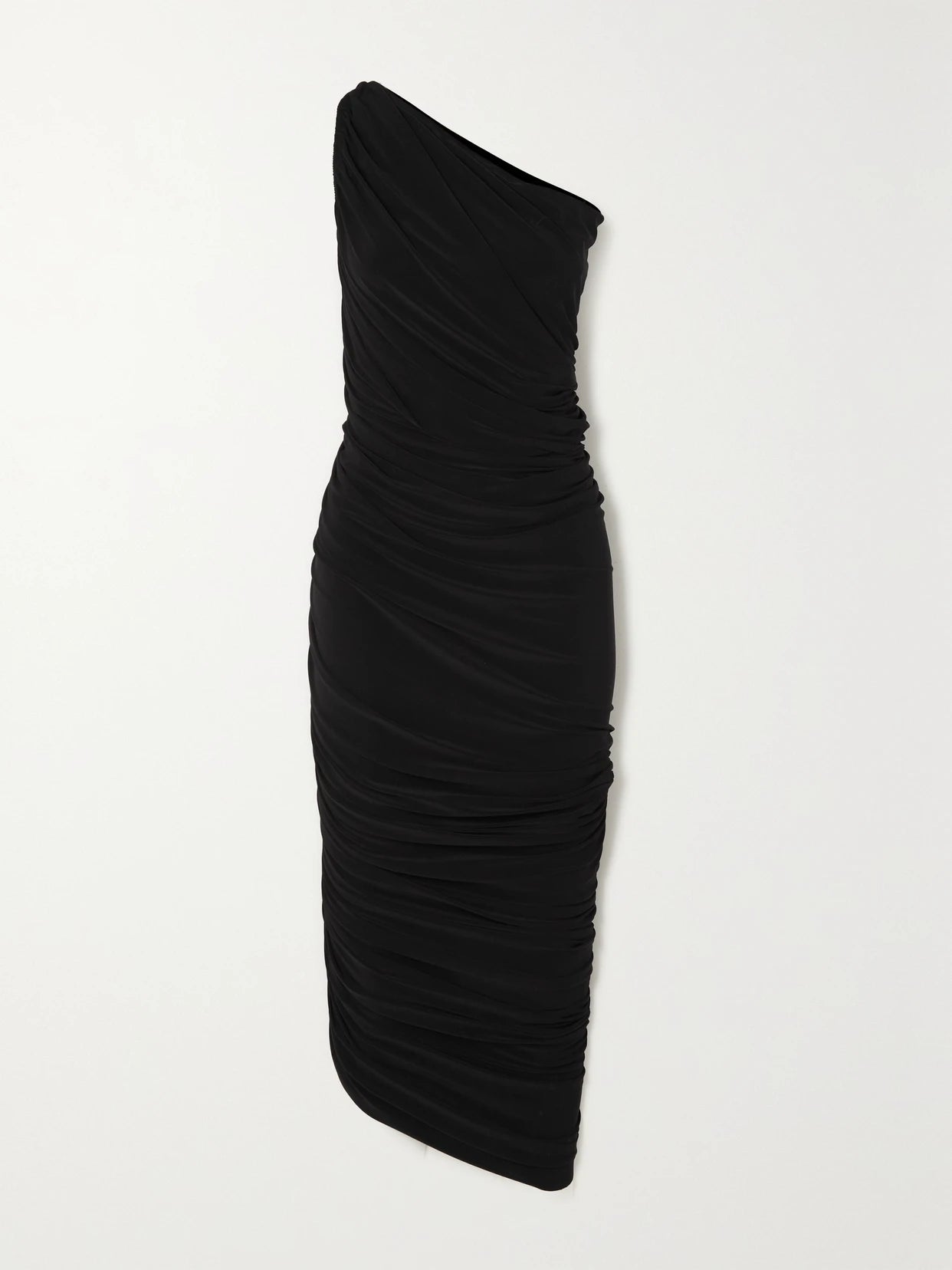Diana One-shoulder Ruched Stretch-jersey Gown