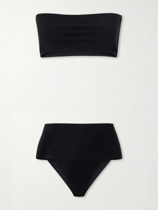 Image of Swimwear. Product name - Stretch-jersey Bikini in Black colour by brand - Alaïa