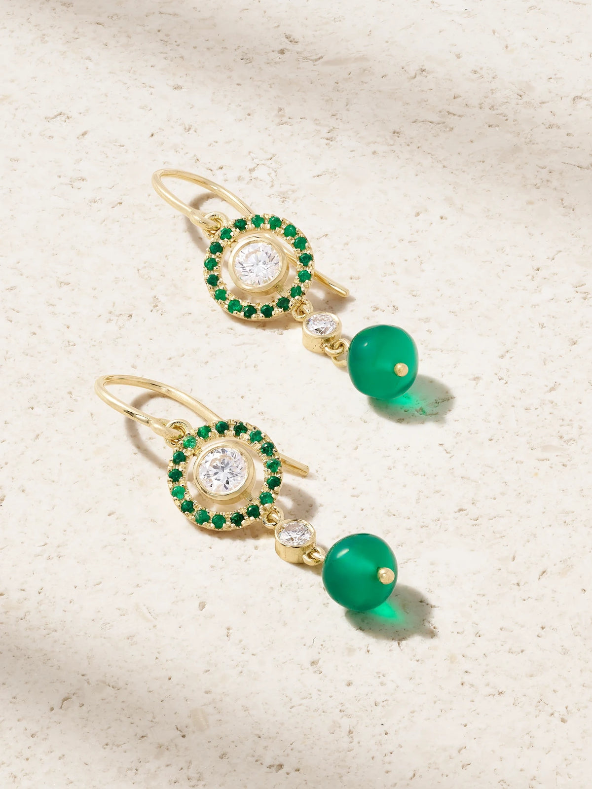 Orbit 18-karat Gold Multi-stone Earrings