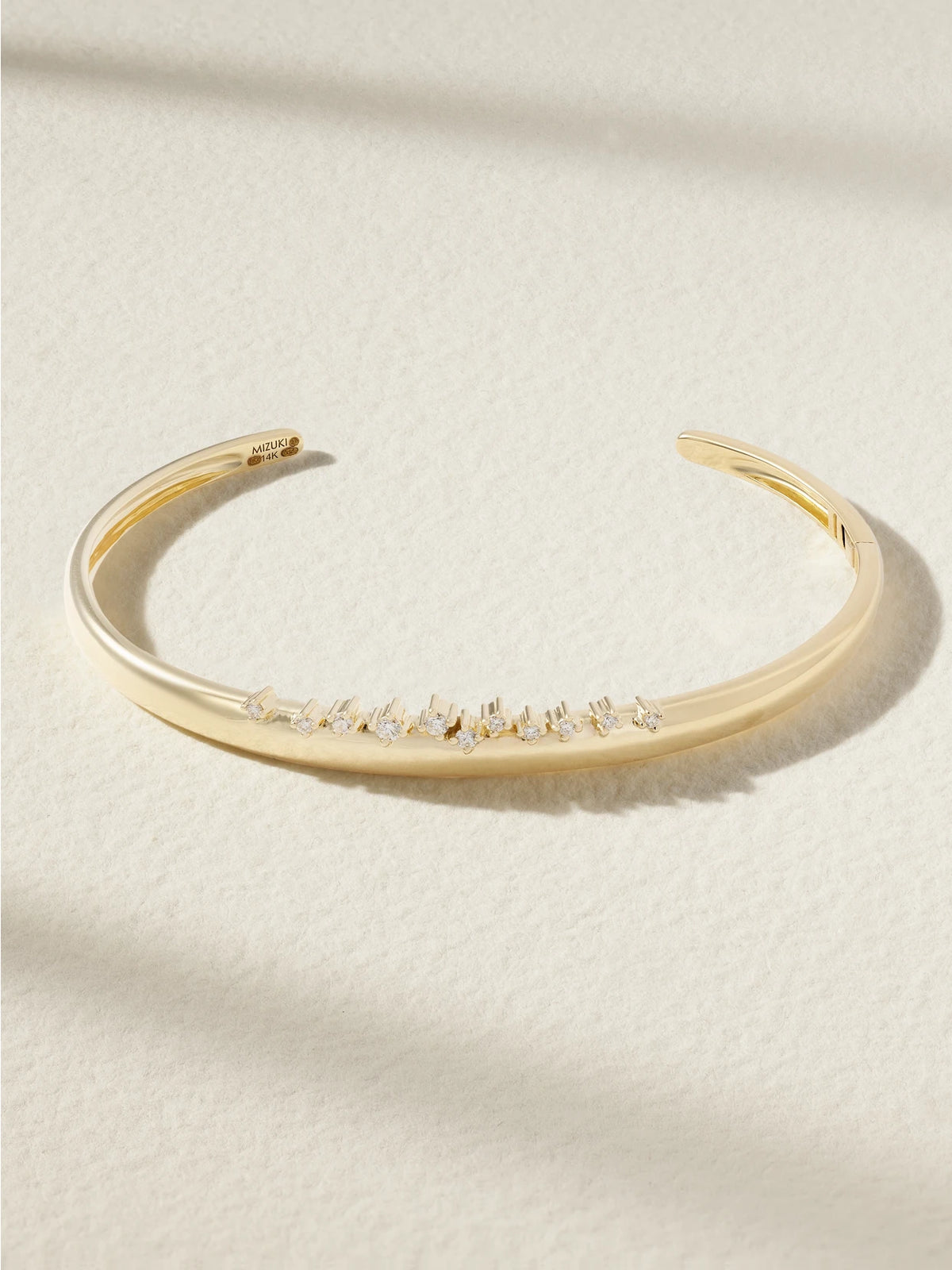 14-karat Gold Diamond Cuff