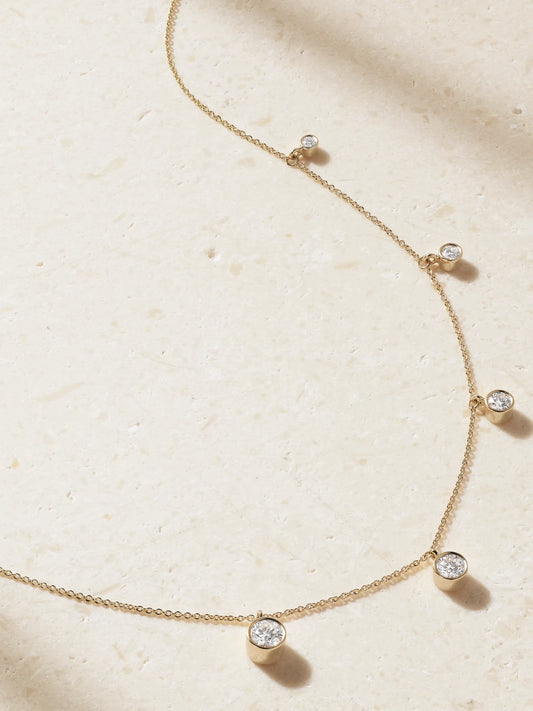 Sophie Bille Brahe Lou Ensemble 18-karat Recycled Gold Diamond Necklace