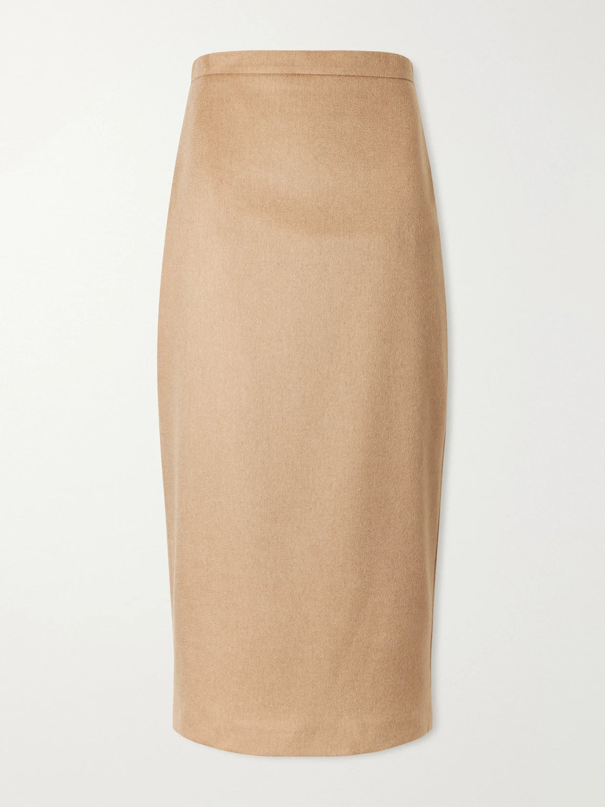 Max Mara Tenda Camel Wool Midi Skirt