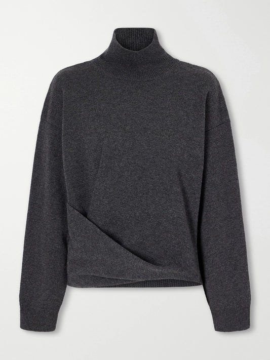 RÓHE Asymmetric Wool And Cashmere-blend Turtleneck Sweater