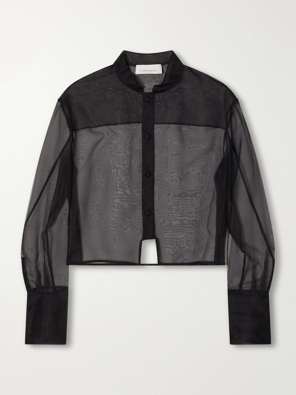 LIBEROWE Cropped Silk-organza Shirt