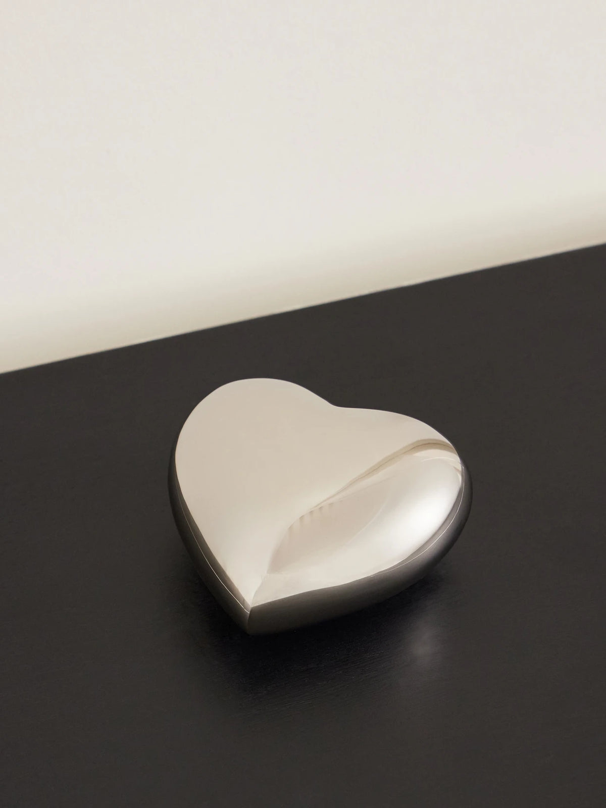Heart Silver-tone Paperweight