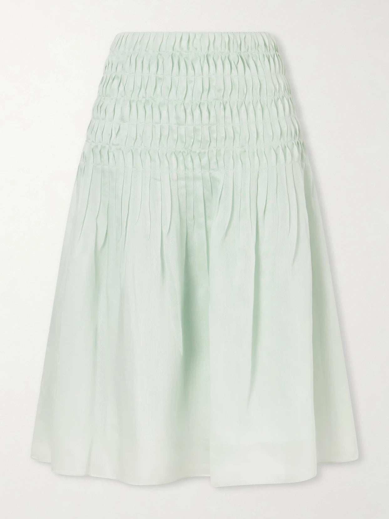 Florence Ruched Lyocell And Silk-blend Skirt