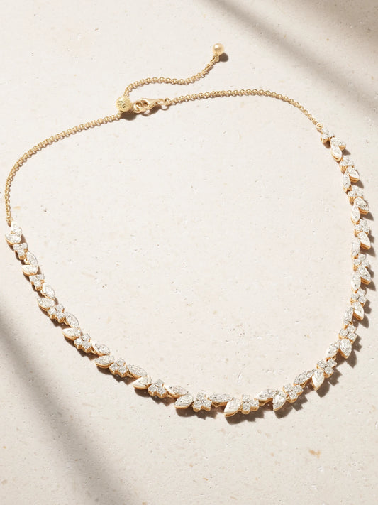 Kamyen 18-karat Gold Diamond Choker
