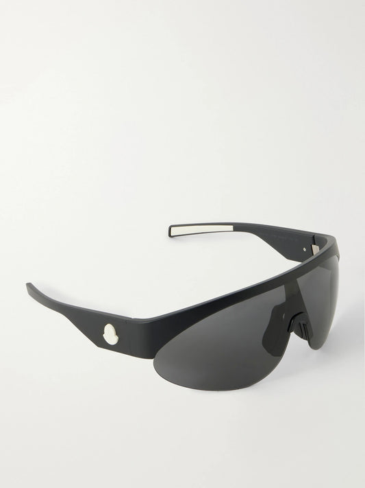 MONCLER EYEWEAR Round-frame Rubber Sunglasses