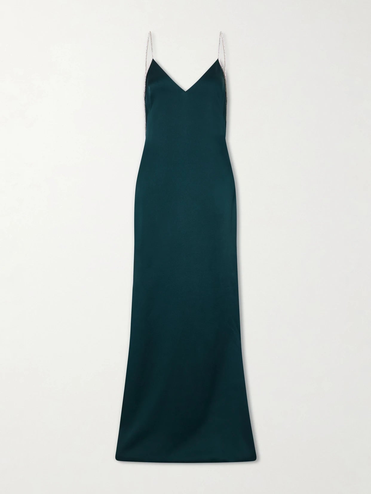 Embellished Silk-satin Gown