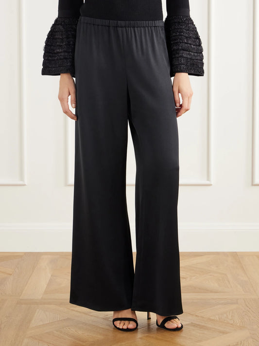 SIMKHAI Roni Satin Wide-leg Pants