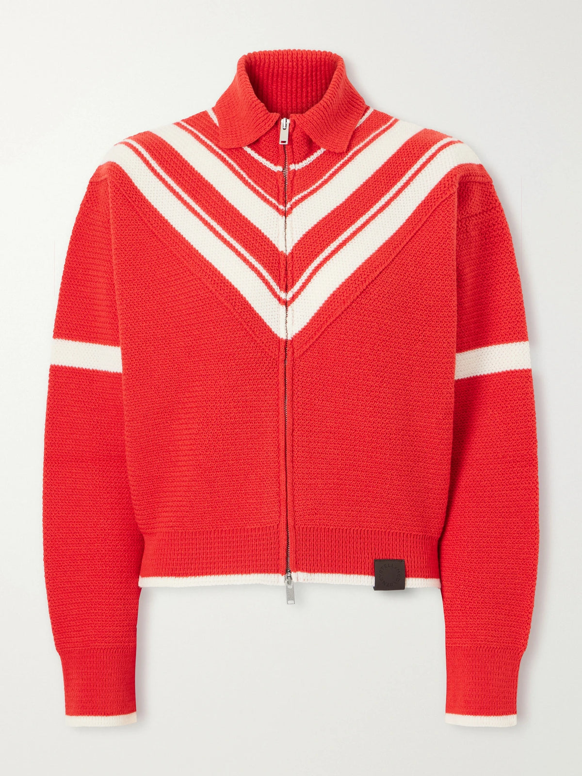 Stella McCartney Striped Wool Zip-up Cardigan