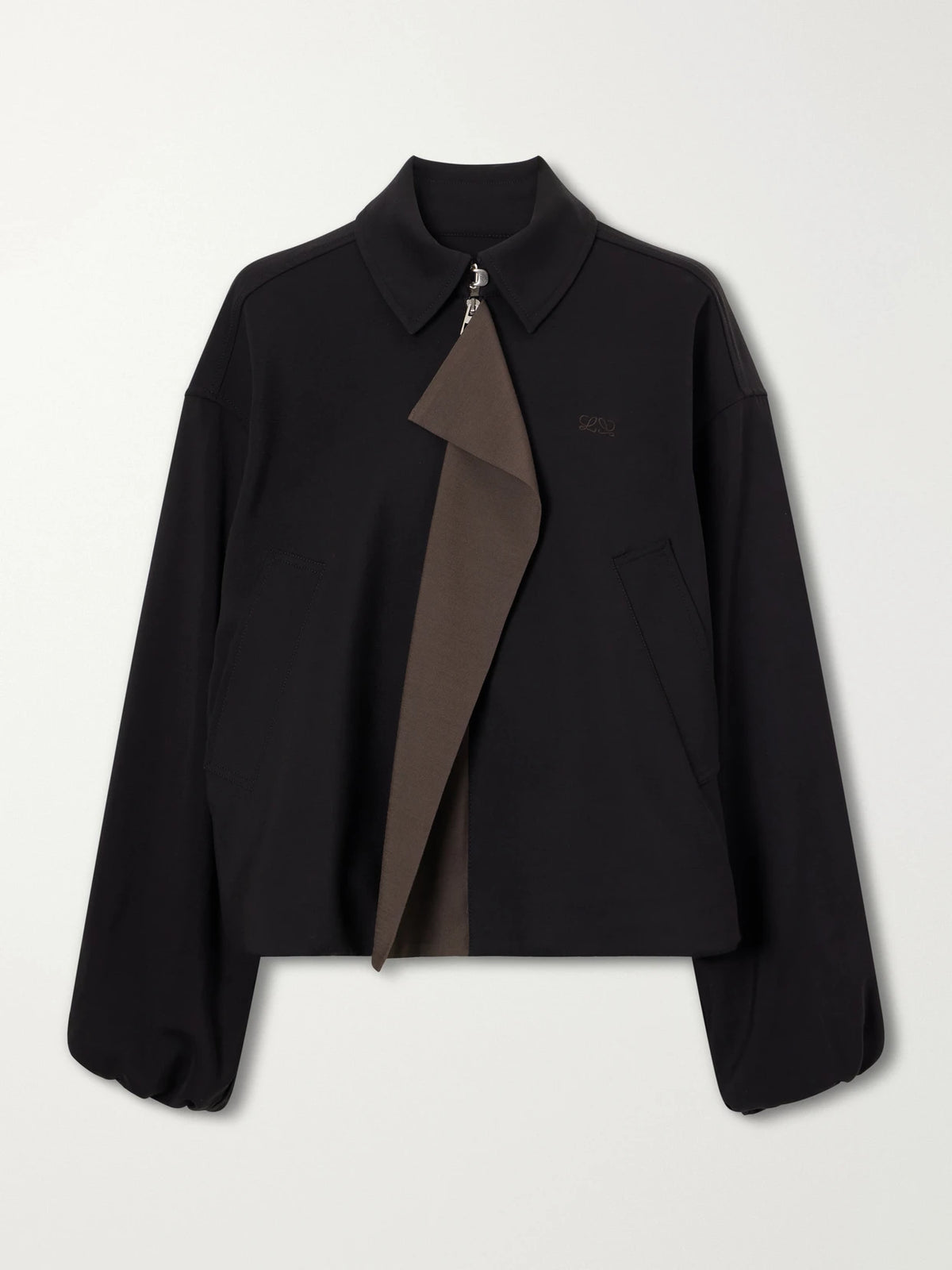 Twill-trimmed Shell Jacket