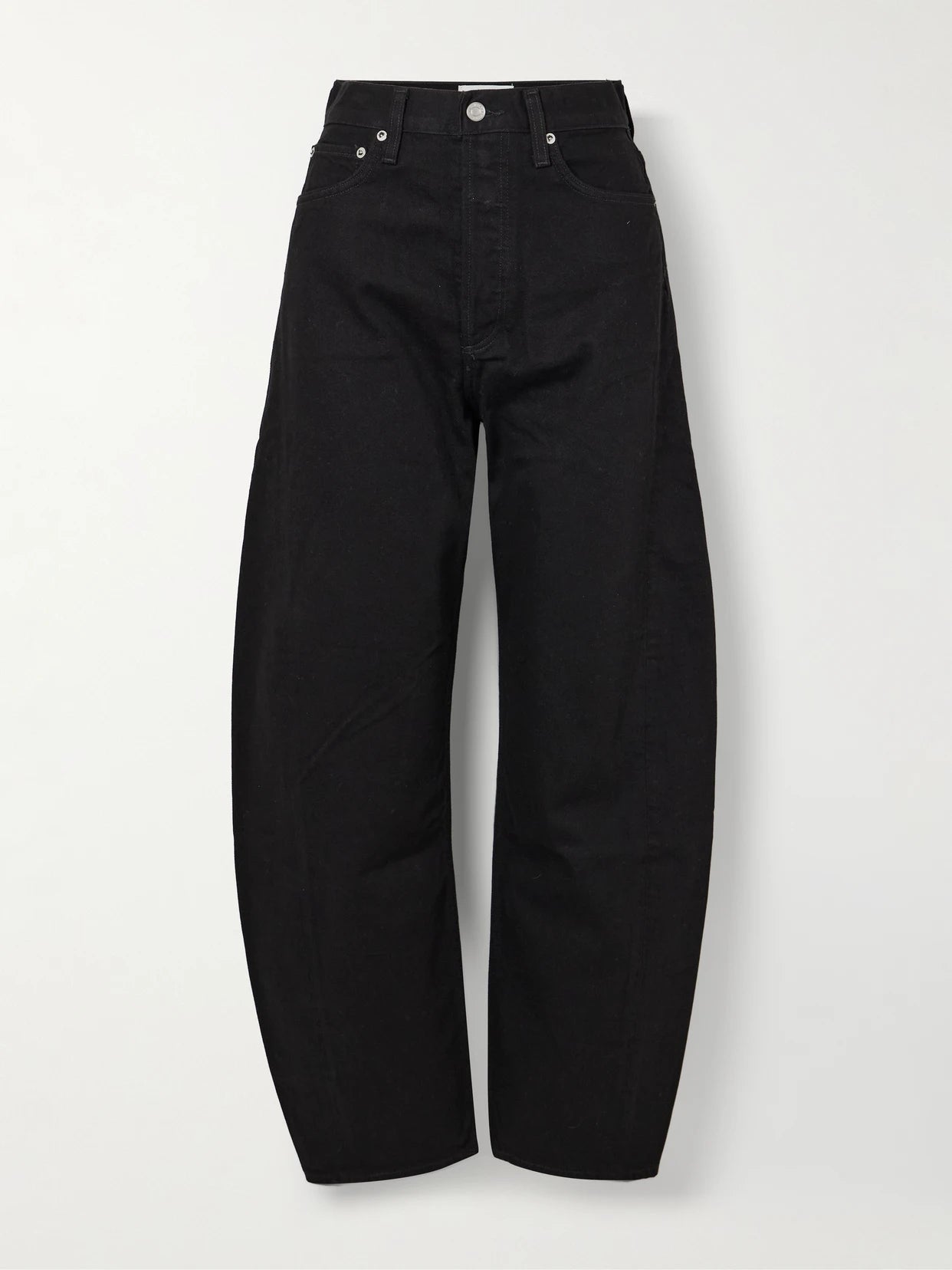 Luna High-rise Barrel-leg Organic Jeans