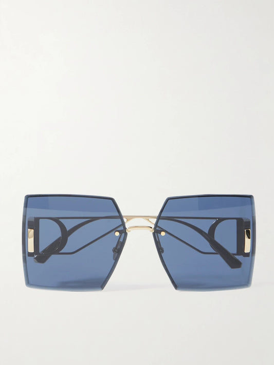 30montaigne S7u Square-frame Gold-tone Sunglasses