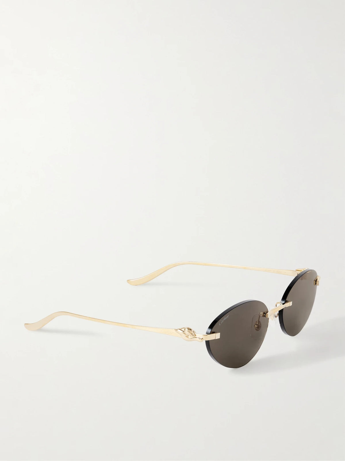 Panthère Cat-eye Gold-tone Sunglasses