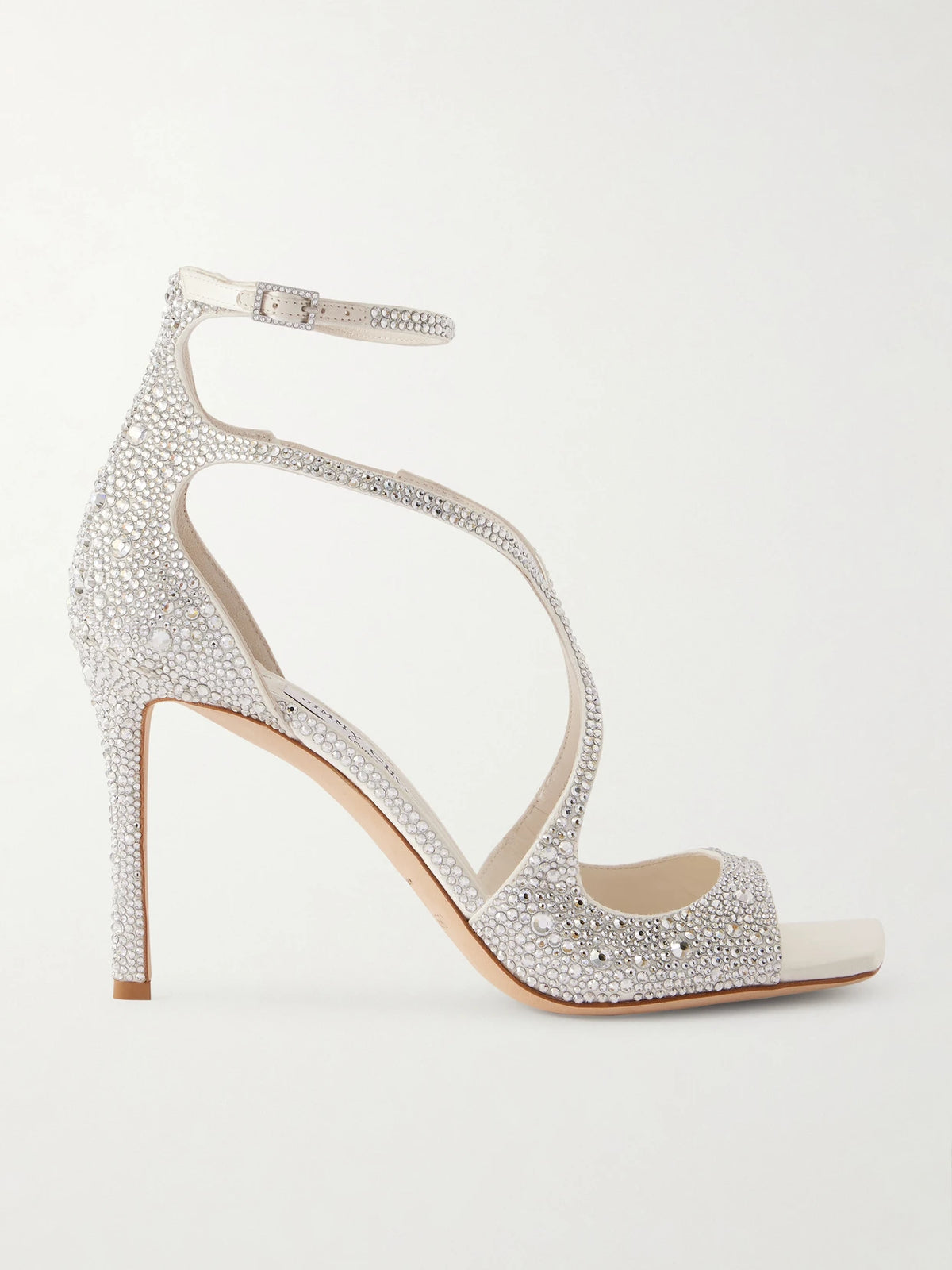 Azia 95 Crystal-embellished Satin Sandals