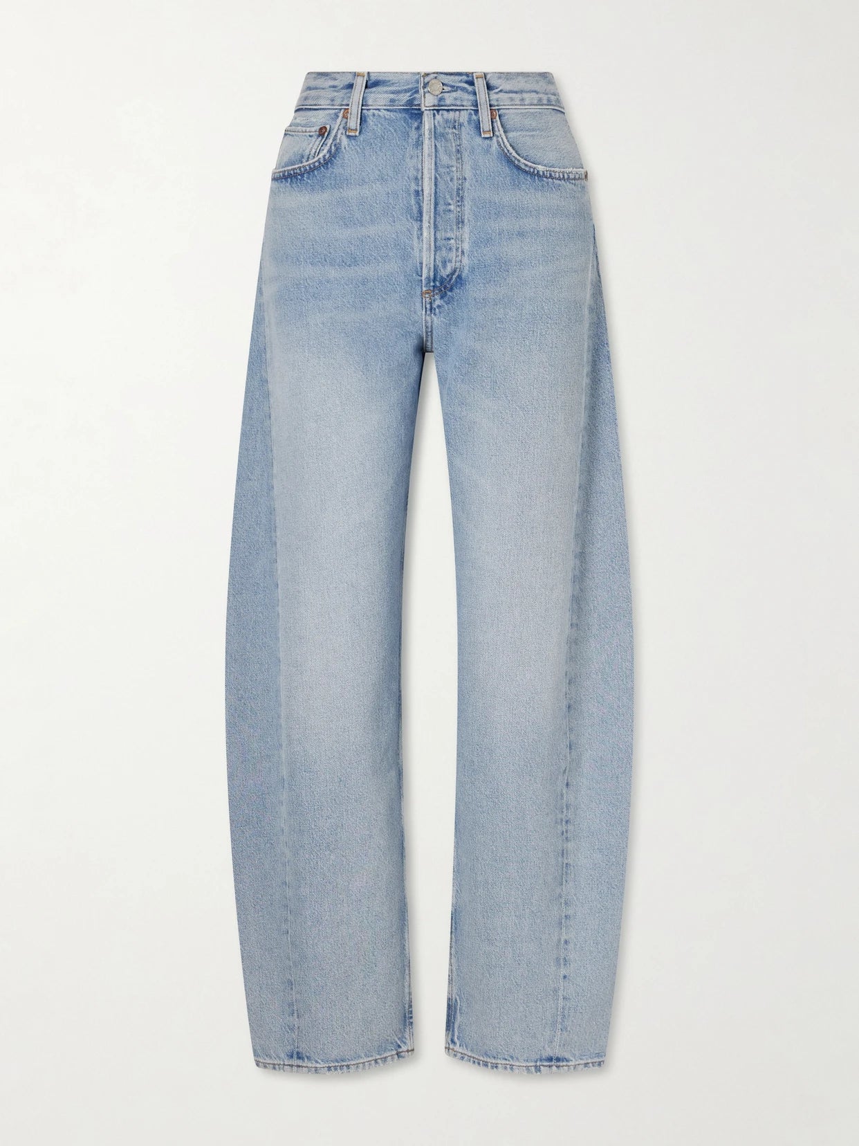 Luna Pieced High-rise Wide Leg Jeans
