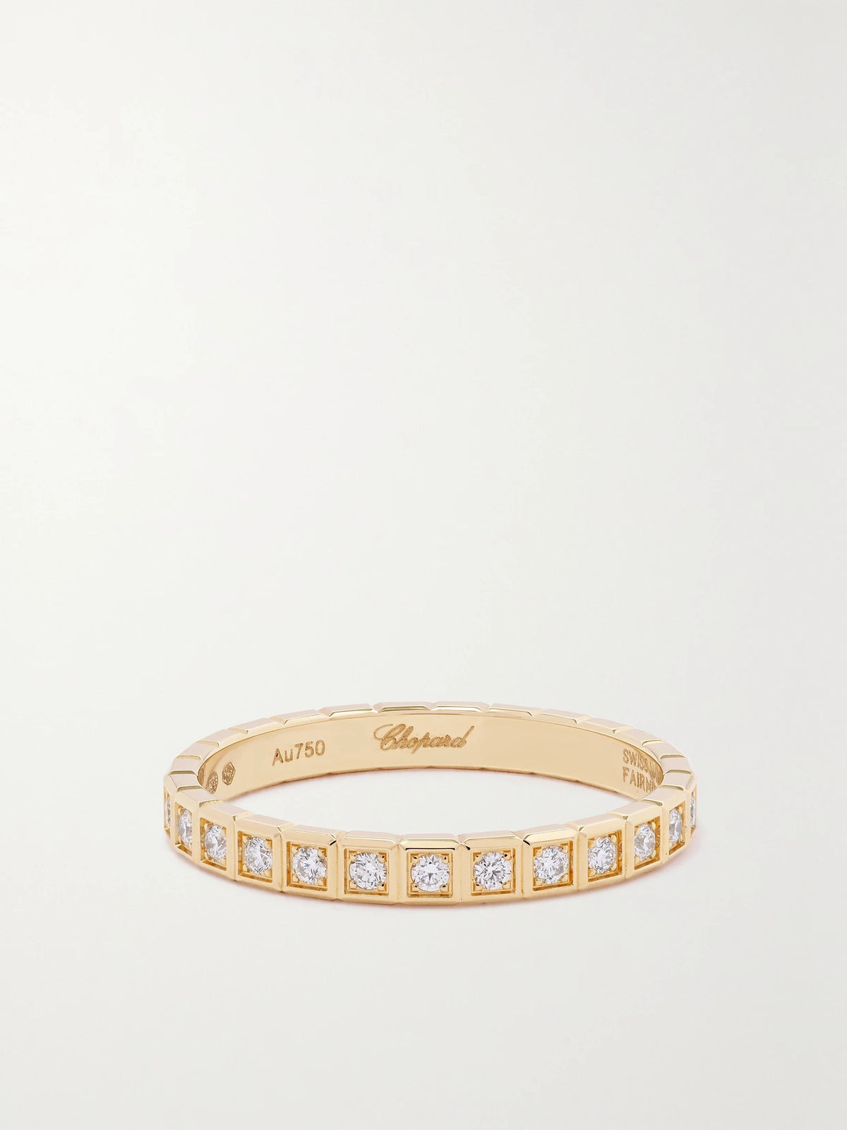 Ice Cube 18-karat Gold Diamond Ring