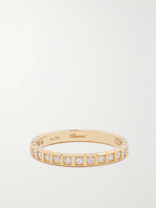 Chopard Ice Cube 18-karat Gold Diamond Ring