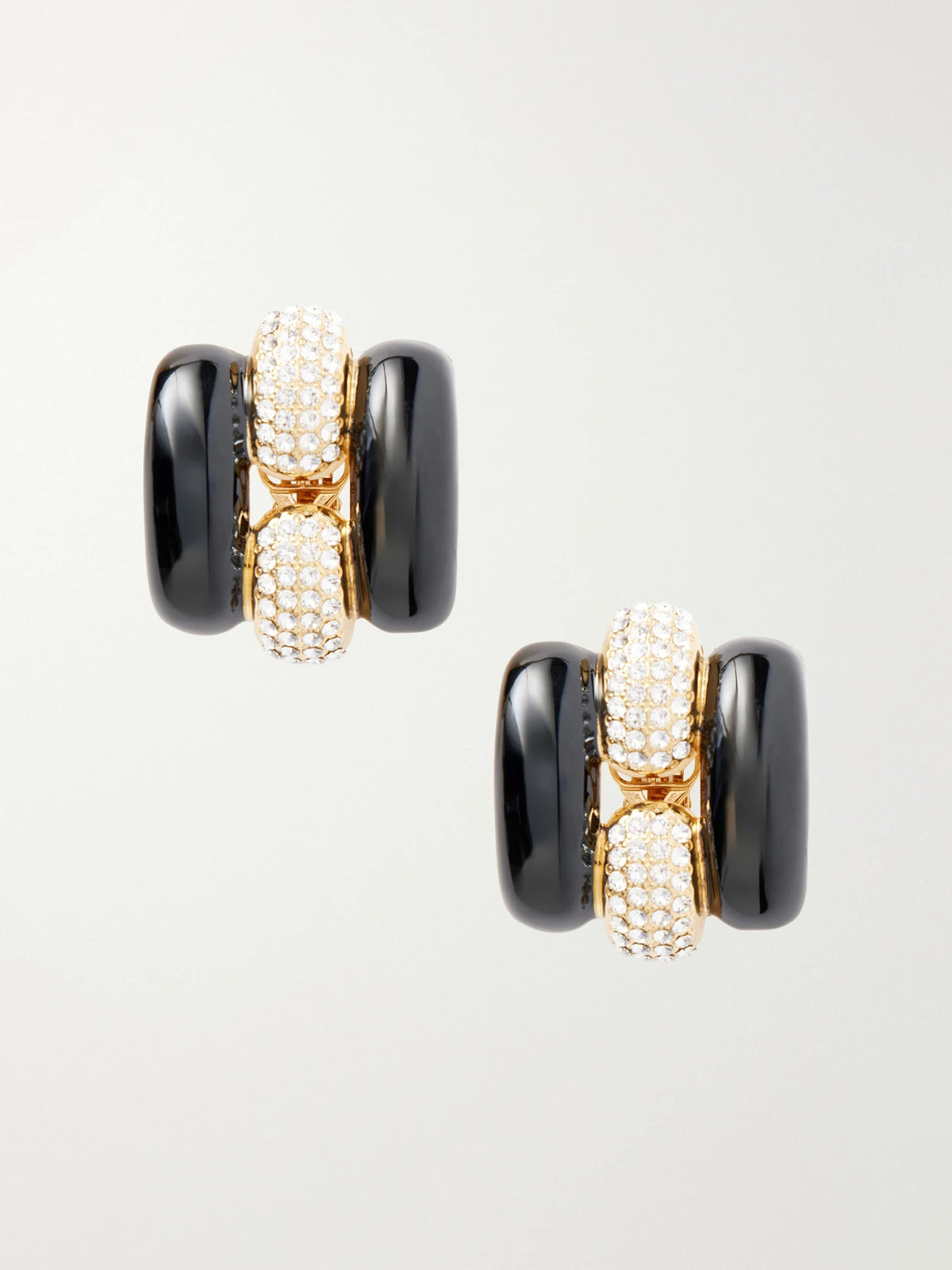 Pas Plus Crystal-embellished Enamel Earrings