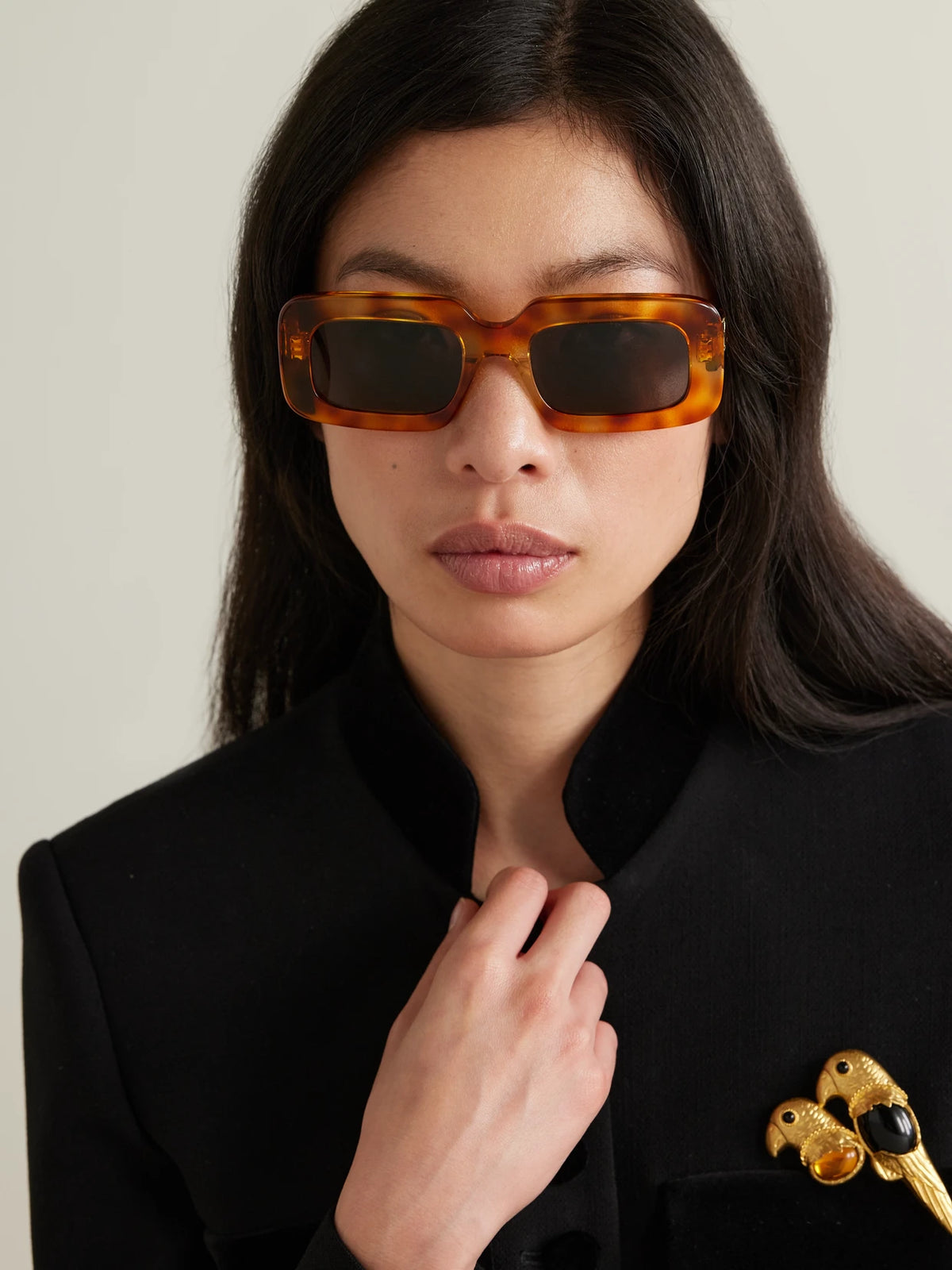 Image of Sunglasses. Product name - Triomphe Oversized Square-frame Tortoiseshell Acetate Sunglasses in Multi colour by brand - CELINE Eyewear