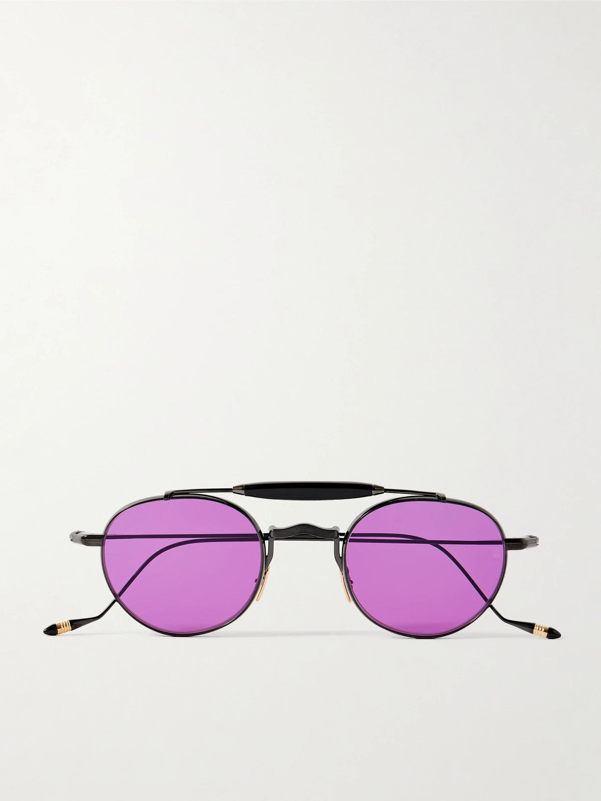 Dasan Round-frame Beta-titanium Sunglasses