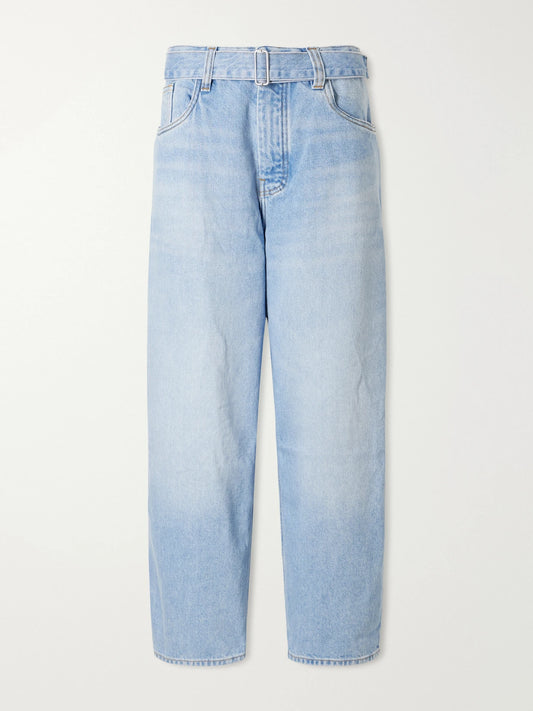 Studio Nicholson Cahuin Belted Mid-rise Wide-leg Jeans